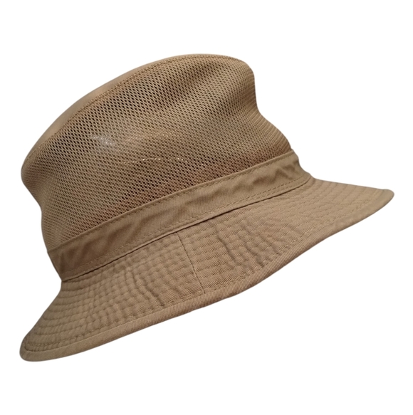 STETSON Bucket Hat Mesh Ventilation large Khaki Mesh / Cotton - Picture 2 of 5